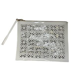 Tory Burch PVC wristlet clutch